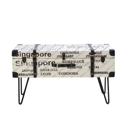 Meja tamu industrial artistik dengan airbrush mural pada top table yang unik – kantorku.co.id