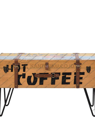 Meja tamu koper retro desain industrial dengan nuansa antik dan elegan – kantorkudotcodotid