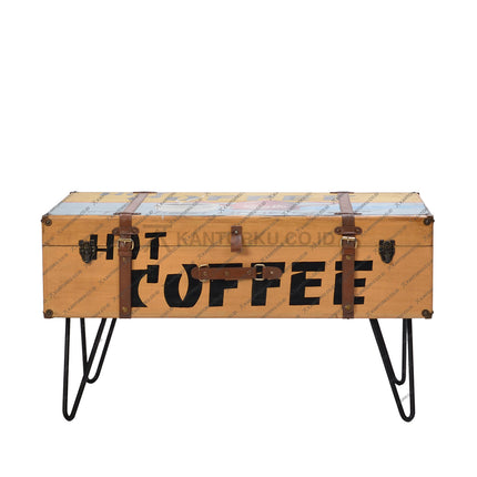 Meja tamu koper retro desain industrial dengan nuansa antik dan elegan – kantorkudotcodotid