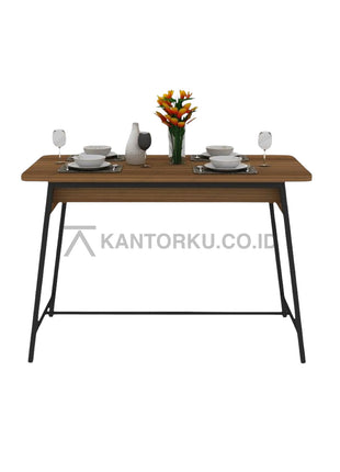 Meja makan minimalis industrial Expo MDN1202 – kantorku