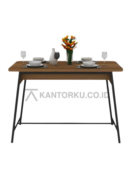 Meja makan minimalis industrial Expo MDN1202 – kantorku