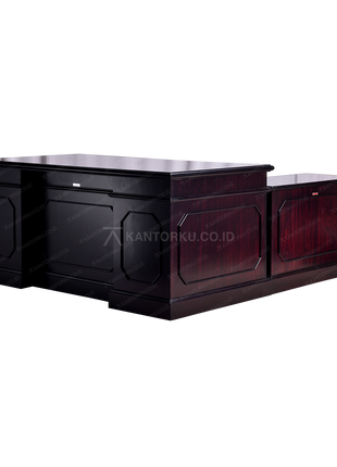 Meja kantor Horse Metal tipe MS ST 01 warna kayu natural – kantorku.co.id