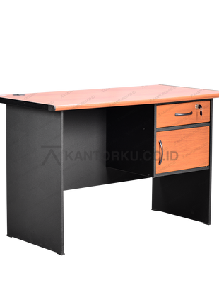 VIP MV 501 A meja kerja kokoh bermotif kayu hadir di kantorku.co.id