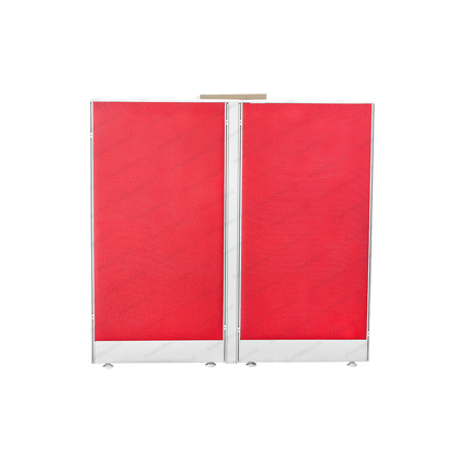 Cubical Workstation Evolux 4-Way dengan Ambalan Desain modular untuk kantor efisien