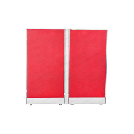 Meja Cubicle Evolux 4-Way Panel Fabric Modern untuk fokus kerja