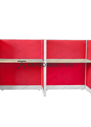 Partisi kantor ergonomis dengan desain bersih dan rapi untuk tim – kantorkudotcodotid