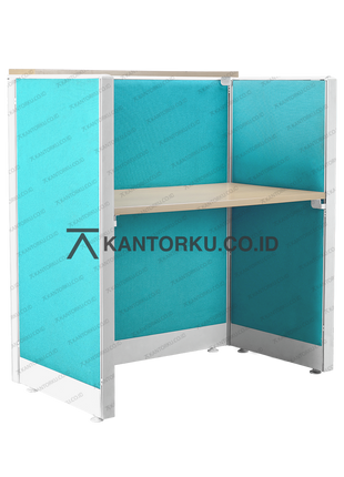Evolux desk bergaya cubical untuk ruang kerja individual — kantorku