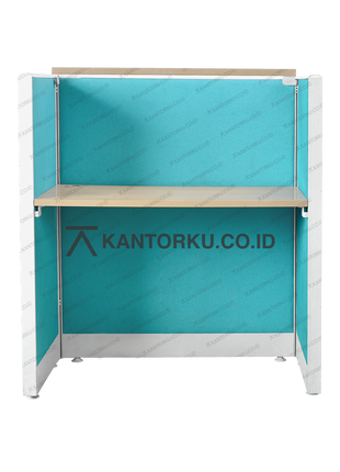 Cubical workstation Evolux dengan panel peredam suara — kantorkudotcodotid