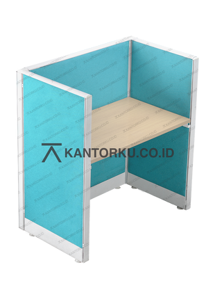 Partisi meja Evolux dengan desain simple dan fungsional — kantorku.co.id