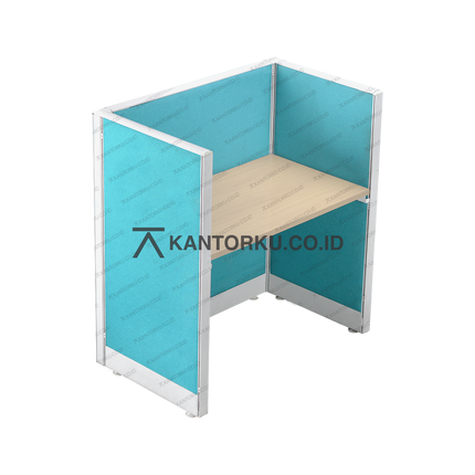 Partisi meja Evolux dengan desain simple dan fungsional — kantorku.co.id