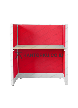 Meja kerja individual Evolux bergaya minimalis — kantorku
