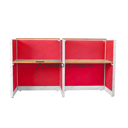 Partisi kantor dua arah dengan ambalan ganda dan desain modern – kantorkudotcodotid