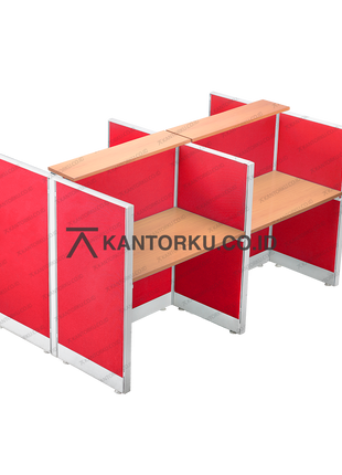 Cubical 4-way dengan desain modern dan struktur aluminium tahan lama – kantorku.co.id
