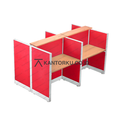 Cubical 4-way dengan desain modern dan struktur aluminium tahan lama – kantorku.co.id