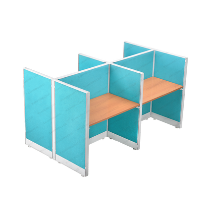 Cubical Workstation Evolux 4-Way Desain modern untuk kantor efisien