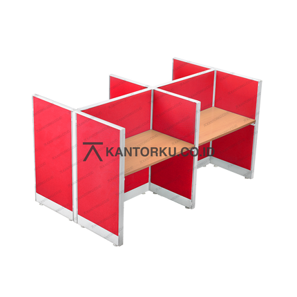 Meja Partisi HAROLD Evolux Top Cherry 4 Way | 100