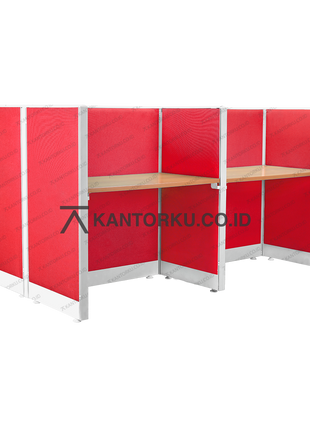 Meja Partisi HAROLD Evolux Top Cherry 4 Way | 100