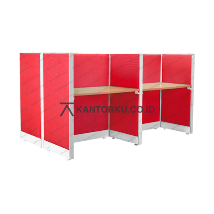 Meja Partisi HAROLD Evolux Top Cherry 4 Way | 100