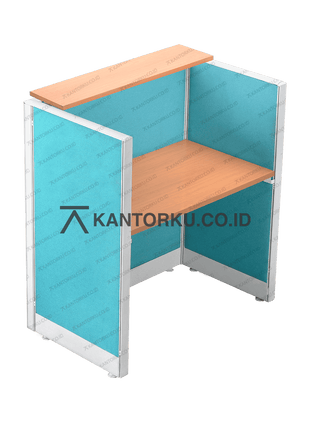 Evolux desk bergaya cubical untuk area kerja individual — kantorku