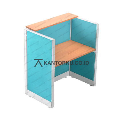 Evolux desk bergaya cubical untuk area kerja individual — kantorku