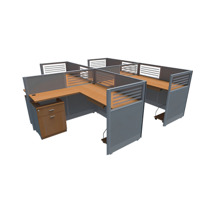 Workstation Partition Brother WS 4LD untuk Empat Pengguna