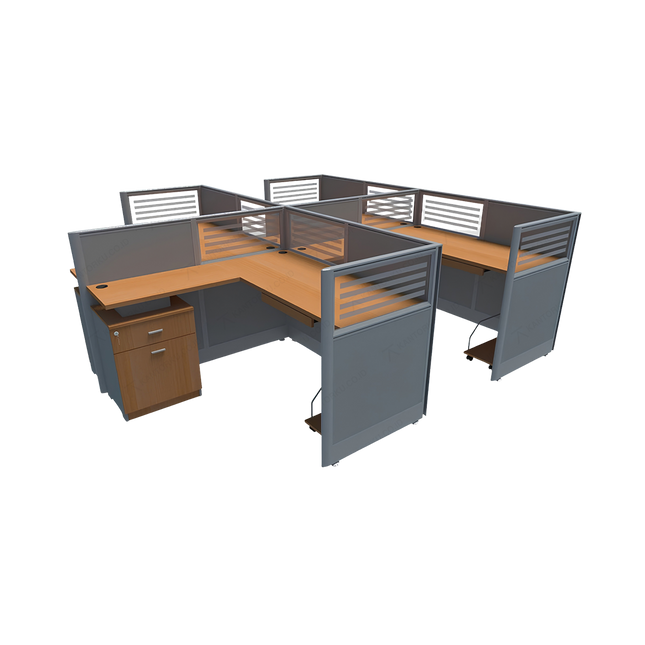 Workstation Partition Brother WS 4LD untuk Empat Pengguna