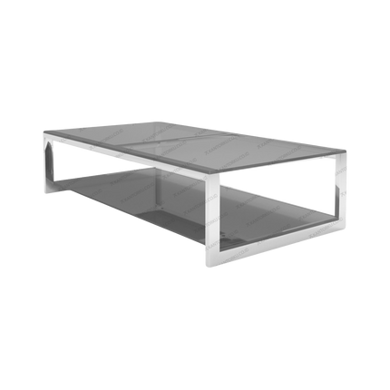 meja highpoint ravenna acf 22060 kaca tempered elegan — kantorku