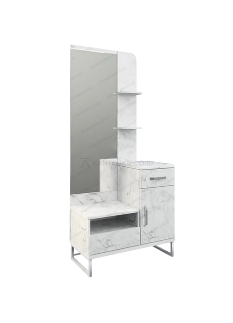 Meja Rias DR MARBLE 01 motif marble Furniture Jakarta