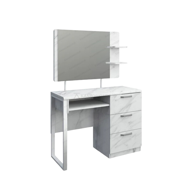 Meja Rias MR Marble 01 desain marble putih Furniture Jakarta