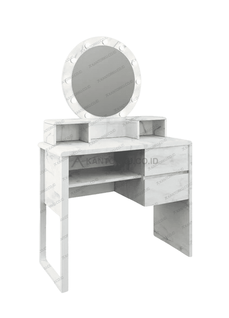 Meja rias MR Marble 02 modern minimalis motif marmer elegan – Tersedia di Kantorku.co.id