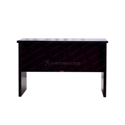 Meja Horse Metal modern dengan dua laci penyimpanan – kantorku