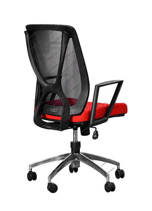 Kursi Kantor Ergonomis - Kursi Kerja desain Minimalis - Kursi Staff - Kursi Karyawan - kursi dengan roda , dengan sandaran lengan, dan hidrolik  - Kursi Kaki Aluminium - kursi desain elegan harga ramah di kantong - Savello - KANTORKU