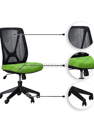Kursi Kantor Ergonomis - Kursi Kerja desain Minimalis - Kursi Staff - Kursi Karyawan - kursi dengan roda , tanpa sandaran lengan, dan hidrolik - kursi desain elegan harga ramah di kantong - SAVELLO - KANTORKU.co.id Solusi Tepat Kebutuhan Kantor Kamu!! 