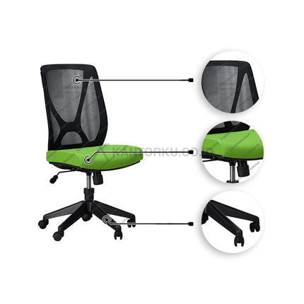 Kursi Kantor Ergonomis - Kursi Kerja desain Minimalis - Kursi Staff - Kursi Karyawan - kursi dengan roda , tanpa sandaran lengan, dan hidrolik - kursi desain elegan harga ramah di kantong - SAVELLO - KANTORKU.co.id Solusi Tepat Kebutuhan Kantor Kamu!! 