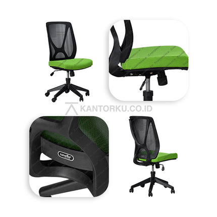Kursi Kantor Ergonomis - Kursi Kerja desain Minimalis - Kursi Staff - Kursi Karyawan - kursi dengan roda , tanpa sandaran lengan, dan hidrolik - kursi desain elegan harga ramah di kantong - SAVELLO - KANTORKU.co.id Solusi Tepat Kebutuhan Kantor Kamu!! 