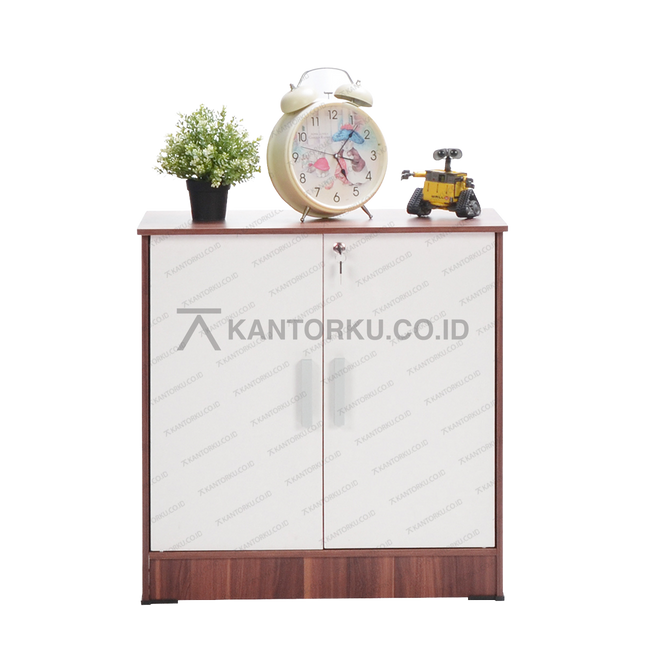 Rak serbaguna dua pintu dengan sekat dalam dari MDF – Kantorku