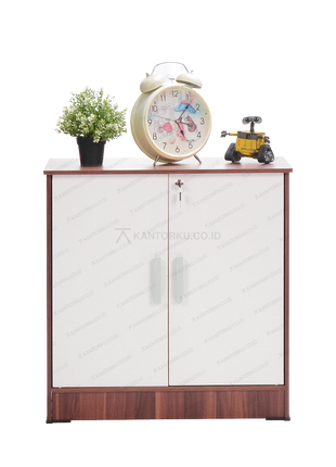 rak serbaguna MDF dua pintu minimalis modern