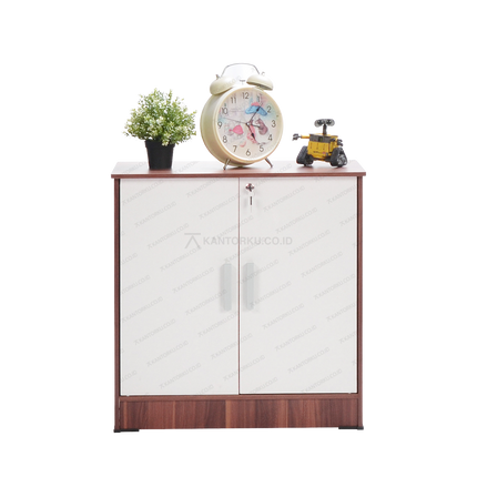 rak serbaguna MDF dua pintu minimalis modern