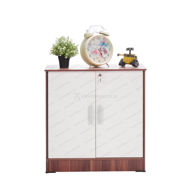 rak serbaguna MDF dua pintu minimalis modern