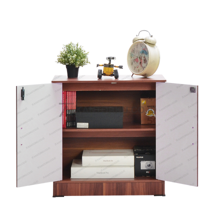 Rak multifungsi dengan kunci dan dua pintu bergaya modern – Kantorkudotcodotid