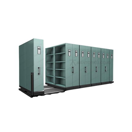 Mobile File Alba Metal penyimpanan berkas skala besar tertutup rapat – Kantorku.co.id