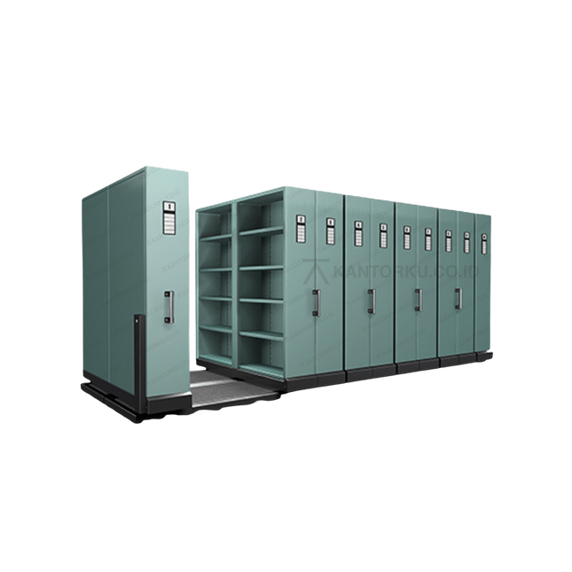 Mobile File Alba Metal penyimpanan berkas skala besar tertutup rapat – Kantorku.co.id