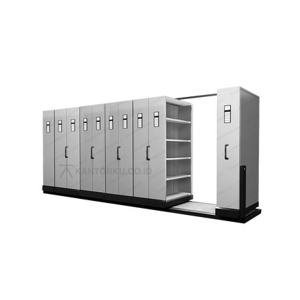 Mobile File Alba Metal penyimpanan berkas skala besar tertutup rapat – Kantorku.co.id