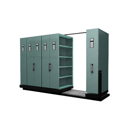 Mobile File Alba Metal penyimpanan berkas skala besar tertutup rapat – Kantorku.co.id