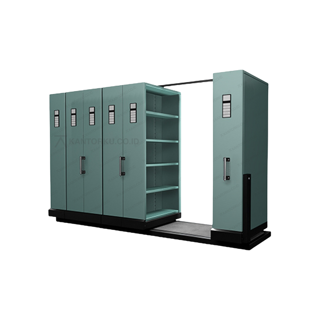 Mobile File Alba Metal penyimpanan berkas skala besar tertutup rapat – Kantorku.co.id