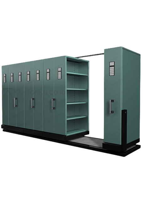 Mobile File Alba Metal penyimpanan berkas skala besar tertutup rapat – Kantorku.co.id