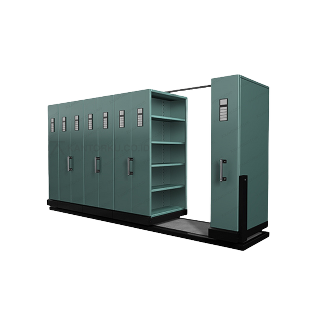 Mobile File Alba Metal penyimpanan berkas skala besar tertutup rapat – Kantorku.co.id