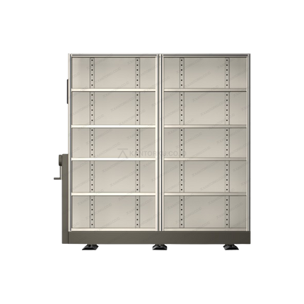 Mobile file system Alba Metal dengan rel geser mekanik