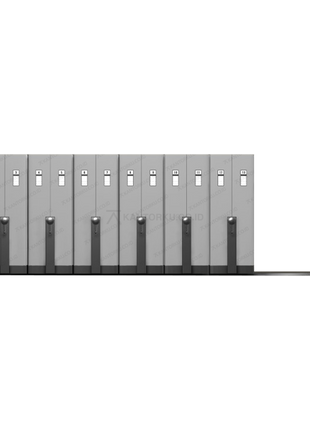 Mobile filing cabinet dengan 210 kompartemen penyimpanan