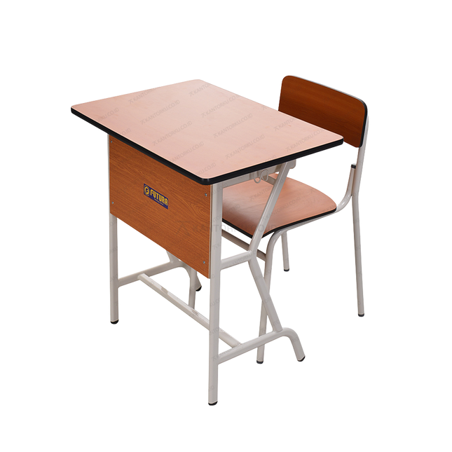 Set Meja Kursi Sekolah Futura MJ FTR606 KS FTR106 Kokoh untuk ruang belajar